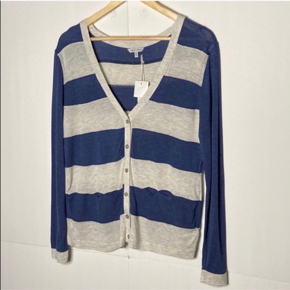 NAKED ZEBRA Long Sleeve Striped Cardigan M